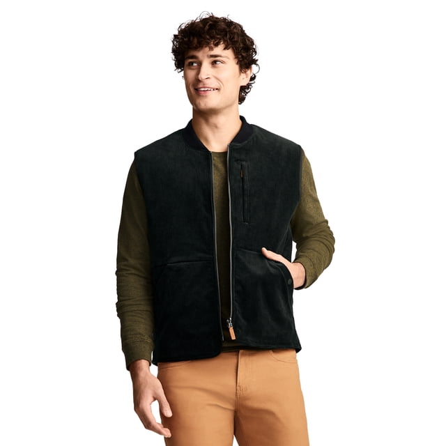 Jockey Gilet en Corde Réversible pour Hommes de Plein Air