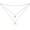 August, variant on Dainty Non Tarnish Gold Plated 925 Sterling Silver Crescent Moon Double Layered Choker Necklace for Women, Triple Layered Moonstone Necklaces June Birthday Gift for Women
