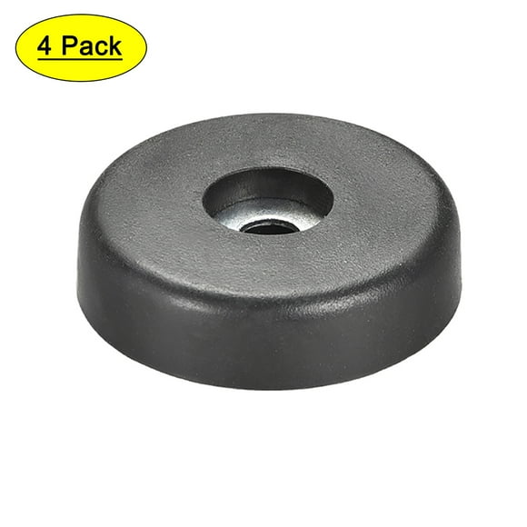 4 Pcs D40xH10mm Pies de Caucho Base Antivibración Soporte para Altavoz Amplificador de Guitarra
