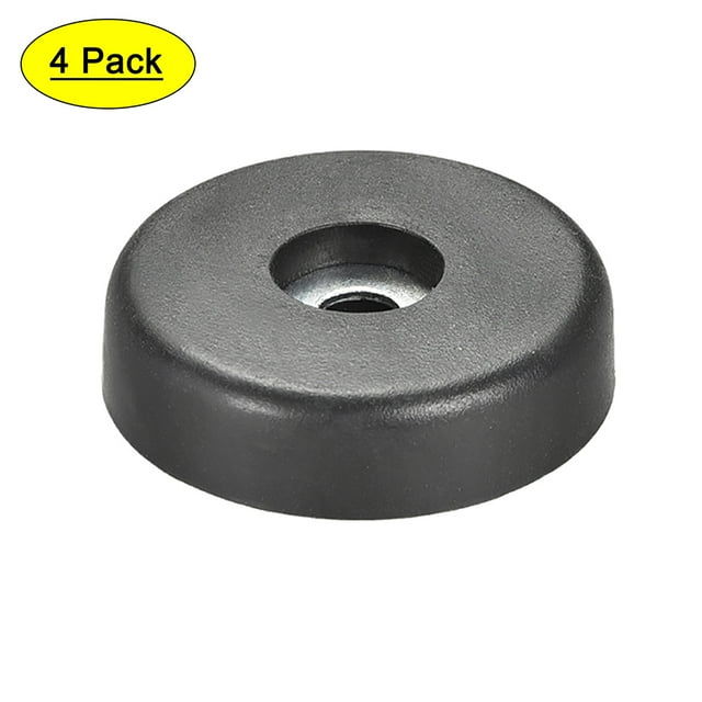 4 Pcs D40xH10mm Pies de Caucho Base Antivibración Soporte para Altavoz Amplificador de Guitarra