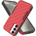 thumbnail image 4 of [PolyBag] For Samsung s25/s24 Noble lined shockproof dual layer hybrid - Red/Black, 4 of 6