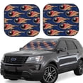 thumbnail image 1 of Saiise Bowling Ball And Flame for Foldable Car Sun Shades (2-Pack) Offer Sun Protection with an Easy-fold Design for Convenient Windshield Shading-Small, 1 of 6
