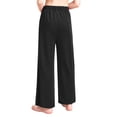 thumbnail image 2 of Zaldita Kids Boys Girls Liturgical Worship Praise Dance Palazzo Pants Celebration of Spirit Wide Leg Pants Dancewear Black 12, 2 of 6