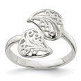 thumbnail image 1 of 925 Sterling Silver Filigree Ring Flower Leaf, 1 of 6