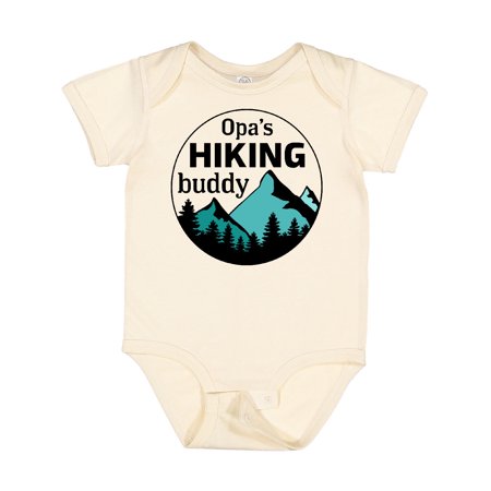 

Inktastic Opa s Hiking Buddy with Mountains and Trees Gift Baby Boy or Baby Girl Bodysuit