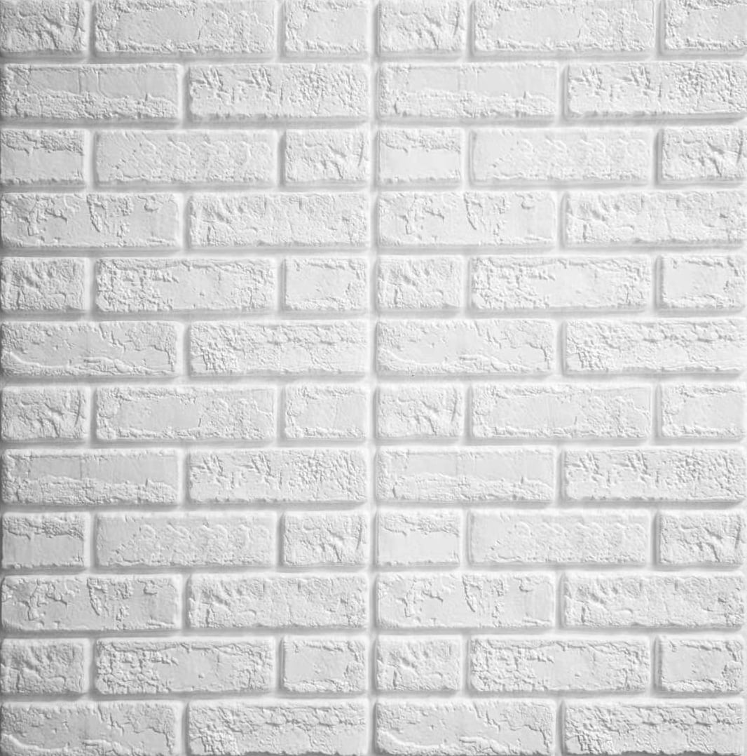 Dundee Deco Peel and Stick 3D Self Adhesive Foam Wallpaper Off White