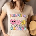 thumbnail image 4 of Autism Inclusion Shirt – Colorful Pastel Kindness and Acceptance Graphic Tee , Navy, 4XL, 4 of 6