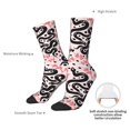 thumbnail image 4 of Cauagu Black Snake Print Crew Socks for Women and Men,Adult Athletic Running Socks 1-Pair Sports Socks Work Gear Socks with Moisture Wicking, 4 of 6