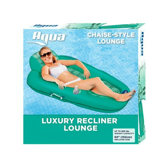Aqua Leisure Polyknit Luxe Water Lounger Recliner Pool Inflatable