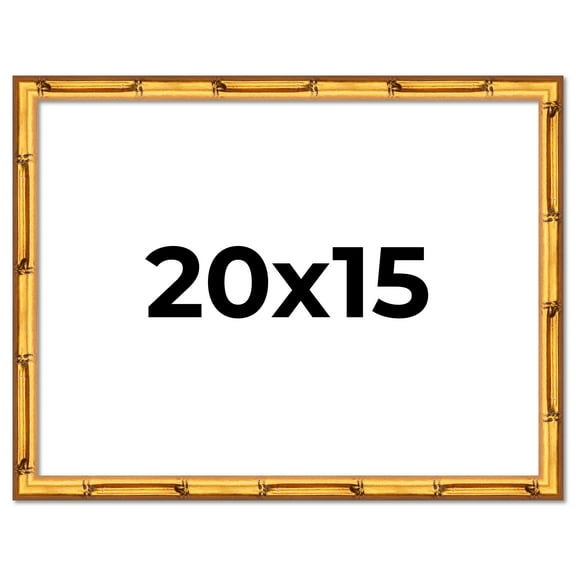 20x15 Frame Gold Bamboo Picture Frame