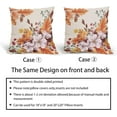 thumbnail image 5 of Autumn Orange Fall Leaves Pillow Covers 16X16 Inch Floral Leaf Thanksgiving Decorative Couch Pillow Cases Pink Flowers Throw Pillows Set of 2 Farmhouse Home Decor for Room Porch Patio Couch Outdoor, 5 of 6