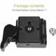 thumbnail image 5 of Placa de liberación rápida para cámara 323 Placa de liberación rápida Adaptador de abrazadera para trípode Adaptador QR de liberación rápida Compatible con el sistema Manfrotto 323 RC2, cámara, 5 of 5