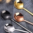 thumbnail image 6 of Teaspoons 5.9 Inch Stainless Steel Silver Frosted Handle Coffee Tea Dessert Sugar Spoons Durable Dishwasher Safe Set for Daily Use Parties, 6 of 7
