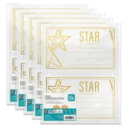 Pen+Gear Star Student Gold Foil Paper Certificates, 5.5" x 8.5", 67 lb, 100 Certificates, Unisex