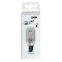 Feit Electric 4 Watt (40W Equivalent) Original Vintage Soft White LED Light Bulb, T14, E26, Dimmable