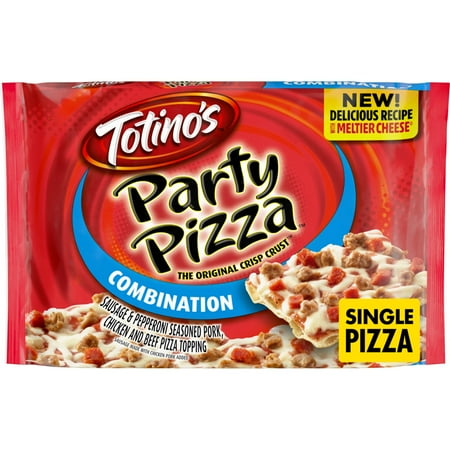 Totino's Party Pizza, Combination, Frozen Snacks, 1 Count, 10.7 oz