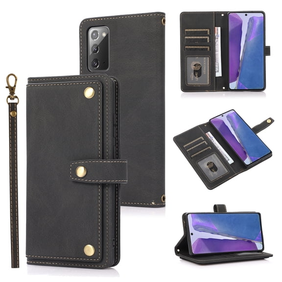 For Samsung Galaxy Note20 PU TPU Horizontal Flip Leather Case with Holder & Card Slot & Wallet &
