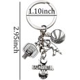 thumbnail image 2 of Soccer Basketball Keychain for Women Men Sport Bag Charm for Purse Pendant for Boy Girl Birthday Christmas Gift, 2 of 8