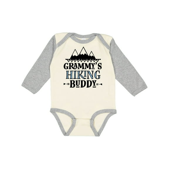 Inktastic Grammy Hiking Buddy Hiker Boys Long Sleeve Baby Bodysuit