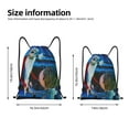 thumbnail image 2 of Goofa The Nightmare Before Christmas Print Drawstring Backpack Bag Sport Gym Sackpack Cinch Bags Drawstring Bags Draw String Sport Bag-Medium, 2 of 6