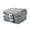 Faux Fur-Light Grey, variant on SUNNY HEAT Electric Heated Blanket 62" x 84" Twin Size Flannel -4 Heating Settings & 10 Hours Auto-off ETL Certification, Soft Machine Washable-Teal