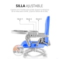 thumbnail image 4 of Silla Periquera de Bebe Portátil Plegable Gaon con Altura Regulable y Charola para Comer Azul Rey, 4 of 7