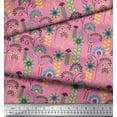 thumbnail image 3 of Soimoi Velvet Fabric Leaves & Floral Clip Art Decor Fabric Printed Yard 58 Inch Wide, 3 of 3