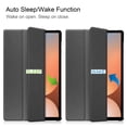 thumbnail image 4 of Dteck Case for Samsung Galaxy Tab S10 Plus 12.4 inch (SM-X820/X826B) 2024,Ultra Slim Leather Tri-Fold Stand Case Auto Wake/Sleep Cover for Galaxy Tab S10+ 12.4 inch 2024,Gray, 4 of 9