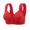 Red, variant on EliteGoogv Front Closure Bras For Women Wireless Bras For Women Full Coverage Bras For Women Seamless Stylish Pattern Womens Bras Comfort Fit Everyday Bras For Women Yellow 2XL
