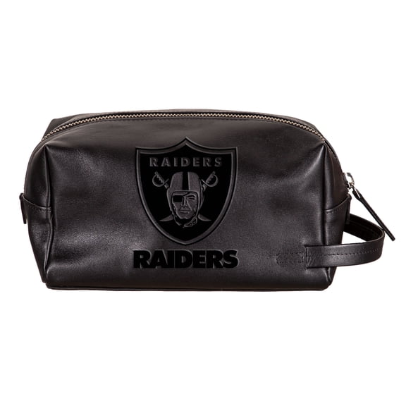 Las Vegas Raiders Hybrid Leather Lined Dopp Toiletry Bag