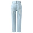 thumbnail image 3 of Vedolay Baggy Jeans for Women Bell Bottom Jeans High Waisted Ripped Flare Wide Leg Denim Pants,Light Blue S, 3 of 5