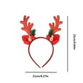 thumbnail image 3 of Reindeer Antlers Christmas Headbands,Reindeer Head Boppers, Xmas Antler Santa Elves Hair Band,Fluffy Deer Antler Reindeer Headband,Christmas Headbands Holiday Antlers Headbands Holiday Gifts, 3 of 6