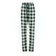 thumbnail image 4 of Pantalones de nieve Gibobby Pantalones de casa a cuadros microelásticos informales y cómodos mujer Verde S, 4 of 5
