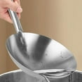 thumbnail image 4 of Stainless Steel Frying Pan Household Kitchen Wok Pan for Home Restaurant, 4 of 9
