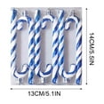 thumbnail image 4 of Weloille 6Pcs Christmas Candy Ornament Plastic Christmas Tree Hanging Ornament Twisted Crutch Candy Canes for Xmas Home Christmastree Decoration, 4 of 4
