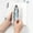 Gray, variant on 100Fens Leather Pencil Case Leather Pen Bag Slim Pencil Pouch Lovely Stationery Bag Portable Cosmetic Bag Zipper Organizer Bag
