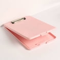 thumbnail image 2 of WHEANG Home Decor Multifunctional File Folder with Clipboard File Organiser Box Writing Pad for Student Teacher School One Size Pink, 2 of 9