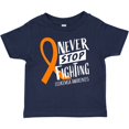 thumbnail image 3 of Inktastic Never Stop Fighting Leukemia Awareness Orange Ribbon Boys or Girls Baby T-Shirt, 3 of 5