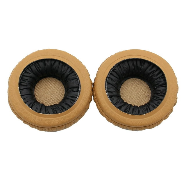 sweethay Almohadillas para los oídos Cojín para auriculares Protección auditiva de cuero Esponja Auriculares Reemplazo de piezas de repuesto Relojes inteligentes Marrón