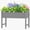 Gray, variant on Weatherproof Raised Garden Bed, Outdoor HDPE Planter Box with Legs, Raised Planter Beds for Garden, Patio, Deck, Balcony (Black)