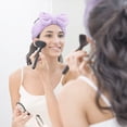 thumbnail image 4 of Muñequeras y diademas de 4 piezas para lavarse la cara Maquillaje para mujeres y niñas para evitar derrames de líquidos, 4 of 6