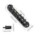 thumbnail image 3 of Guitar Saddle Bridge Replacement Step Roller Instrument Upgrade with Included Tools 8PCS, 3 of 4