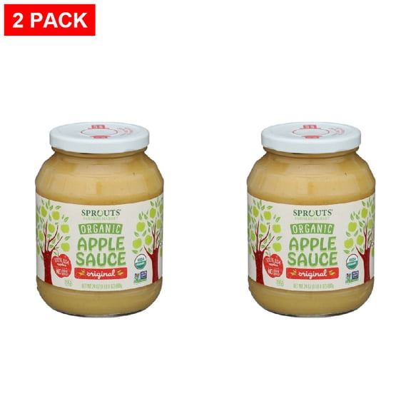 Sprouts Organic Original Apple Sauce 24 oz (Pack of 2)