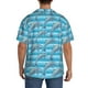 thumbnail image 3 of Fotbe Dolphin Camisa Estampada de Manga Corta para Hombre, Casual de Verano, Estilo Playero, Sin Arrugas-Large, 3 of 5