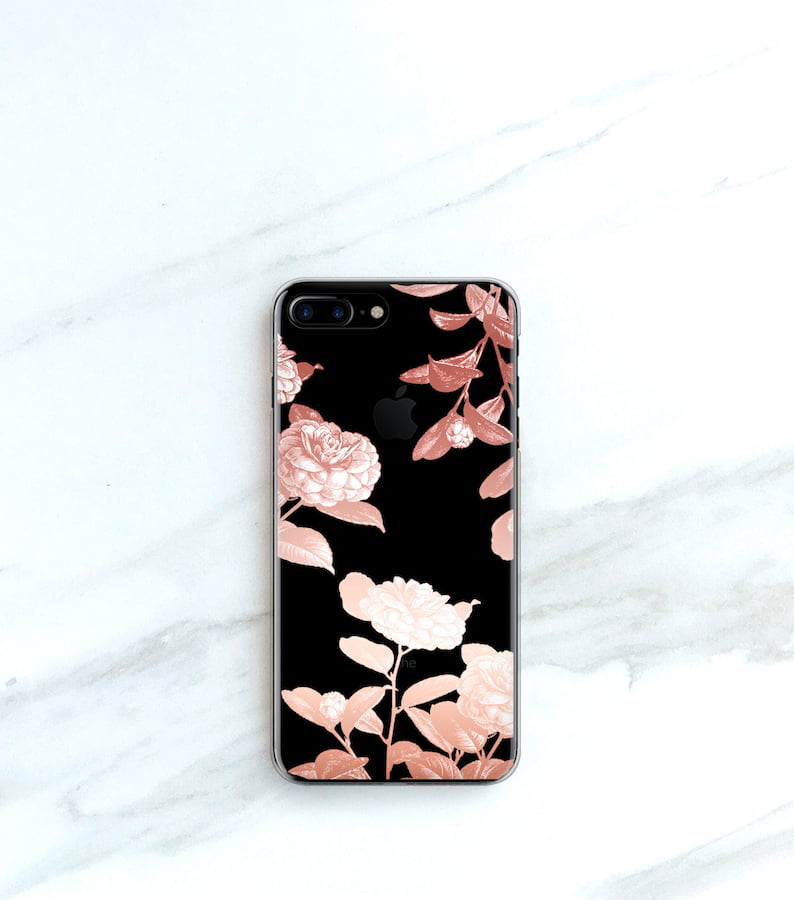 Floral Clear iPhone 13 Case Roses iPhone 12 Mini Case Flowers iPhone 11 Pro  Max Case Samsung Galaxy iPhone 11 iPhone Xs Max Xr CC-WCF