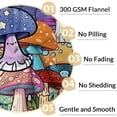 thumbnail image 4 of Mushroom Blanket Gift - 40x50 Inches Cute Blankets for Girls & Boys - Colorful Soft Fuzzy Throw for Couch, Sofa, 4 of 6