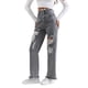 thumbnail image 3 of WILLBEST Pantalones Mujer Pantalones Vaqueros Boyfriend de Cintura Alta y Pierna Ancha para Mujer, Cómodos, Elásticos, Casuales, Azules, a La Moda. 884 Chica, 3 of 8