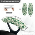 thumbnail image 6 of SCRAWLGOD Cactus Green Beige Comfortable Office Chair Cover with Arm Covers Dustproof High Back Chair Slipcover Non-Slip Breathable Desk Chair Protector, 3 PCS, S, 6 of 7
