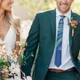 thumbnail image 5 of Exotic Tie & Pocket Square Set: Botanical Print Tie, Vibrant and Colorful for Summer Gatherings, 5 of 6