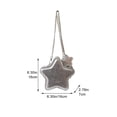 thumbnail image 2 of Jiibva Cute Five Point Star Shape Shoulder Bag Crossbody Bag Y2K Kawaii Messenger Bag Cartoon Chain Bag Woman Purse Leisure Shopping Bag, 2 of 7